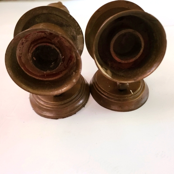 Vintage Brass Candle Sconces - Picture 7 of 7